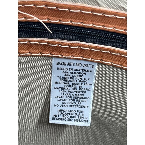 Weekend Traveler Bag Large Crossbody Southwestern Boho Colorful Made Guatemala - Picture 14 of 14